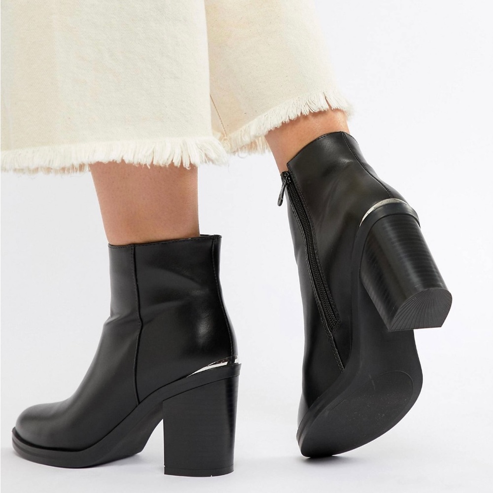 ASOS/RAID black heeled ankle boots